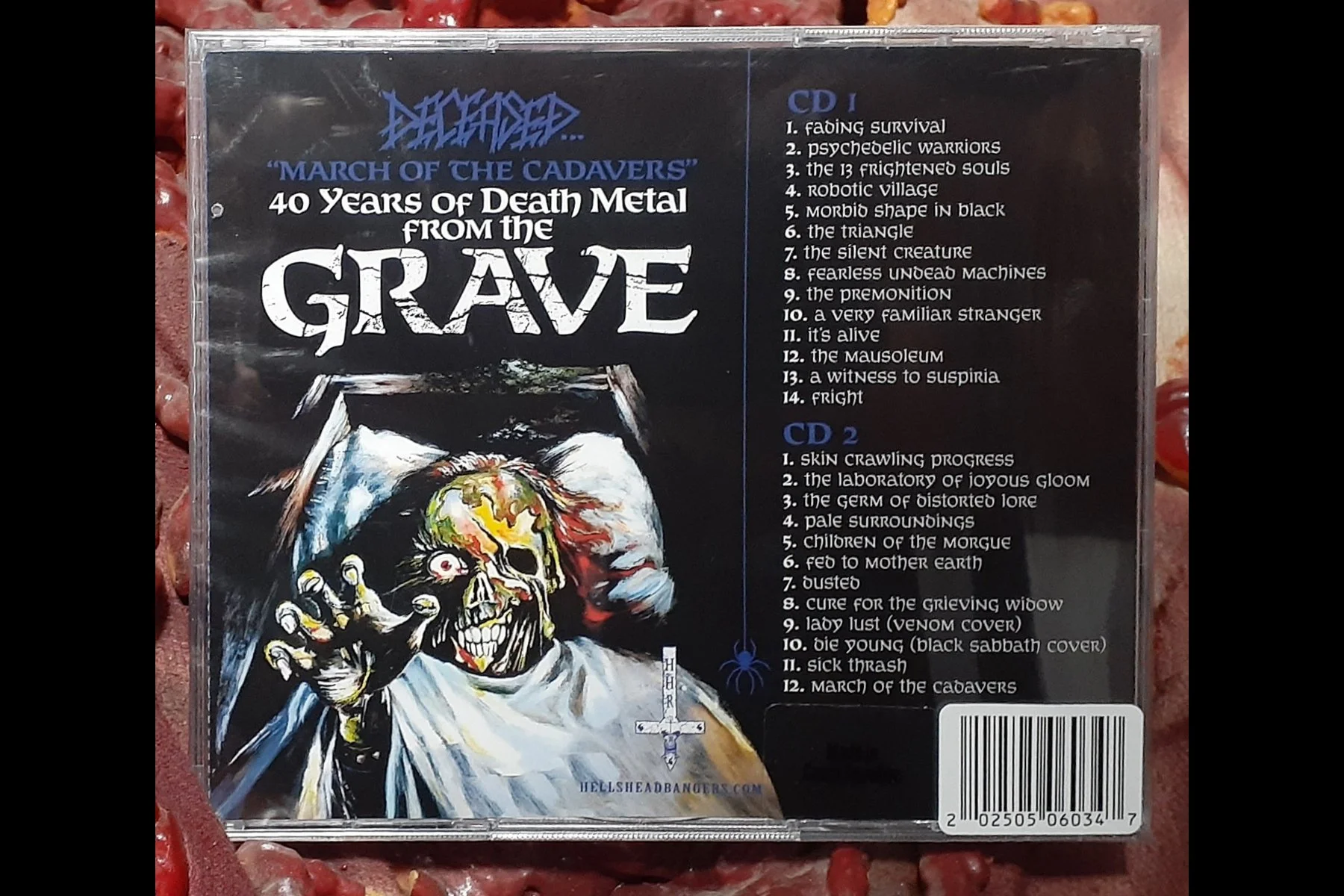 サイン入り　DEATH デス　2枚組CD集 Repulsive Dissection - Cut Open The Aberration CD 2009 Sevared